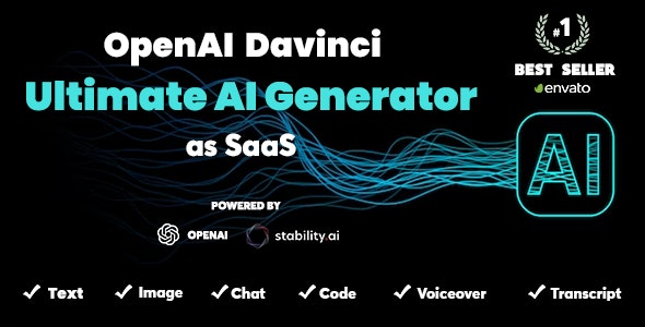 OpenAI Davinci SAAS (Extended) Nulled v4.3