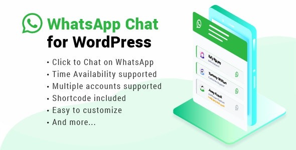 WhatsApp Chat WordPress Nulled v3.6.10