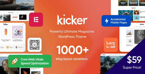 Kicker Theme Nulled v2.1.0