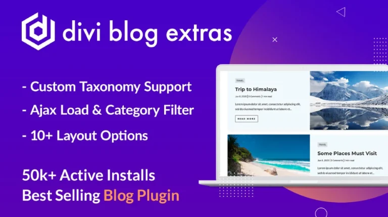 Divi Blog Extras Nulled v2.6.7