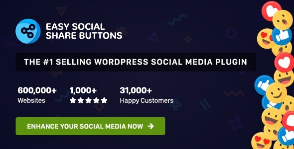 Easy Social Share Buttons for WordPress Nulled v10.3