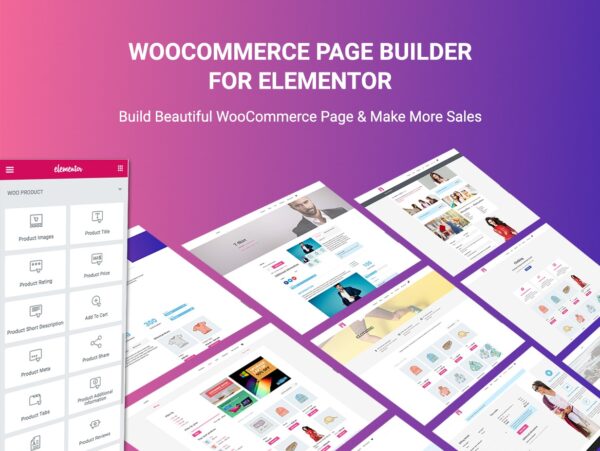 WooCommerce Page Builder For Elementor Nulled v1.1.6.8