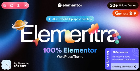 Elementra Theme Nulled v1.0.6