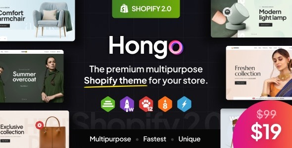 Hongo Shopify Theme Nulled v2.0