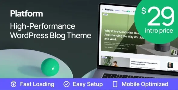 Platform Modern Blog WordPress Theme