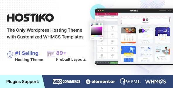 Hostiko WordPress WHMCS Hosting Theme v93.7.0 WordPress Theme Nulled