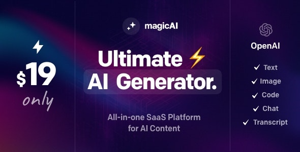 MagicAI v9.40.1 Web Script Nulled