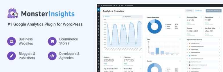 MonsterInsights Pro Google Analytics v10.2.2 WordPress Plugin Nulled