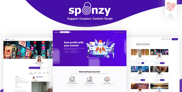 Sponzy Support Creators Content Script v7.7 WordPress Plugin Nulled