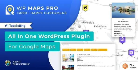 v6.0.4 Advanced Google Maps Plugin for WordPress (WP MAPS PRO) Nulled