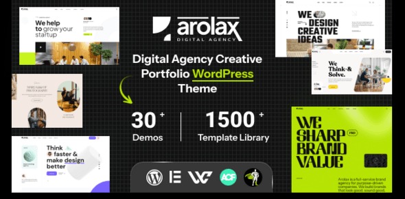 Arolax Creative Digital Agency Theme v4.0.4 WordPress Theme Nulled