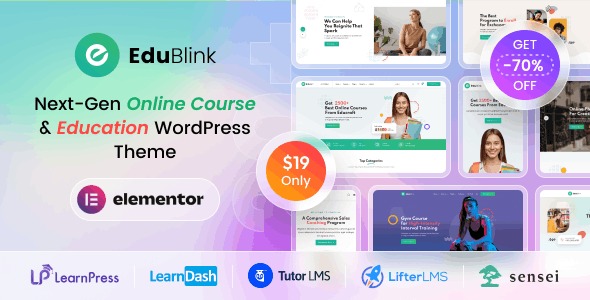 EduBlink Education & Online Course WordPress Theme v2.0.12 WordPress Plugin Nulled