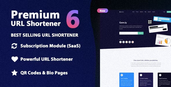 Premium Url Shortener + Saas Theme v7.8.4 Web Script Nulled