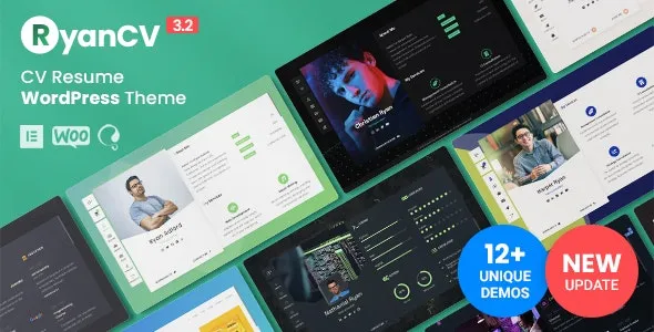 RyanCV Resume-CV-vCard Theme v3.9.2 WordPress Theme Nulled